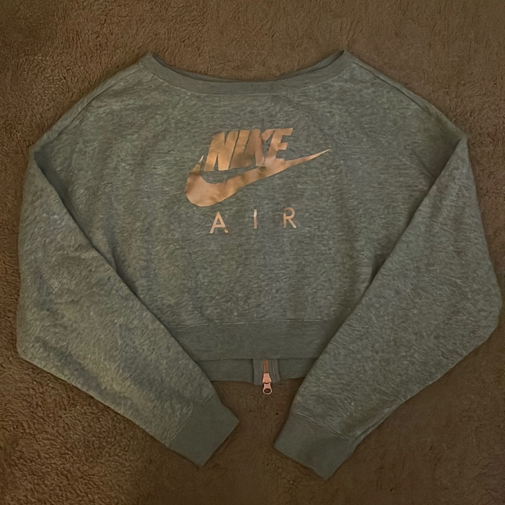 Rose Gold and Grey Nike Crewneck